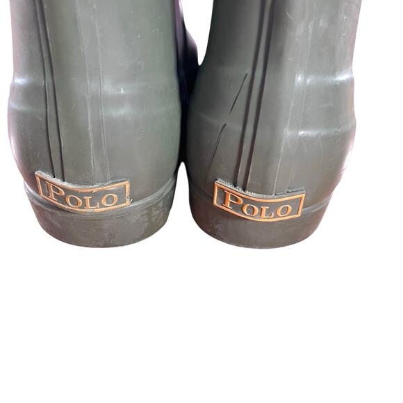 Polo Ralph Lauren Proprietor Kids Rubber Rain Boots Size 4 - Picture 4 of 13